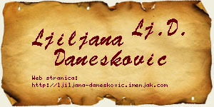 Ljiljana Danesković vizit kartica